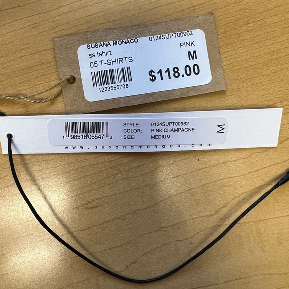 Susana Monaco cap sleeve T-shirt Medium cropped - Picture 6 of 7